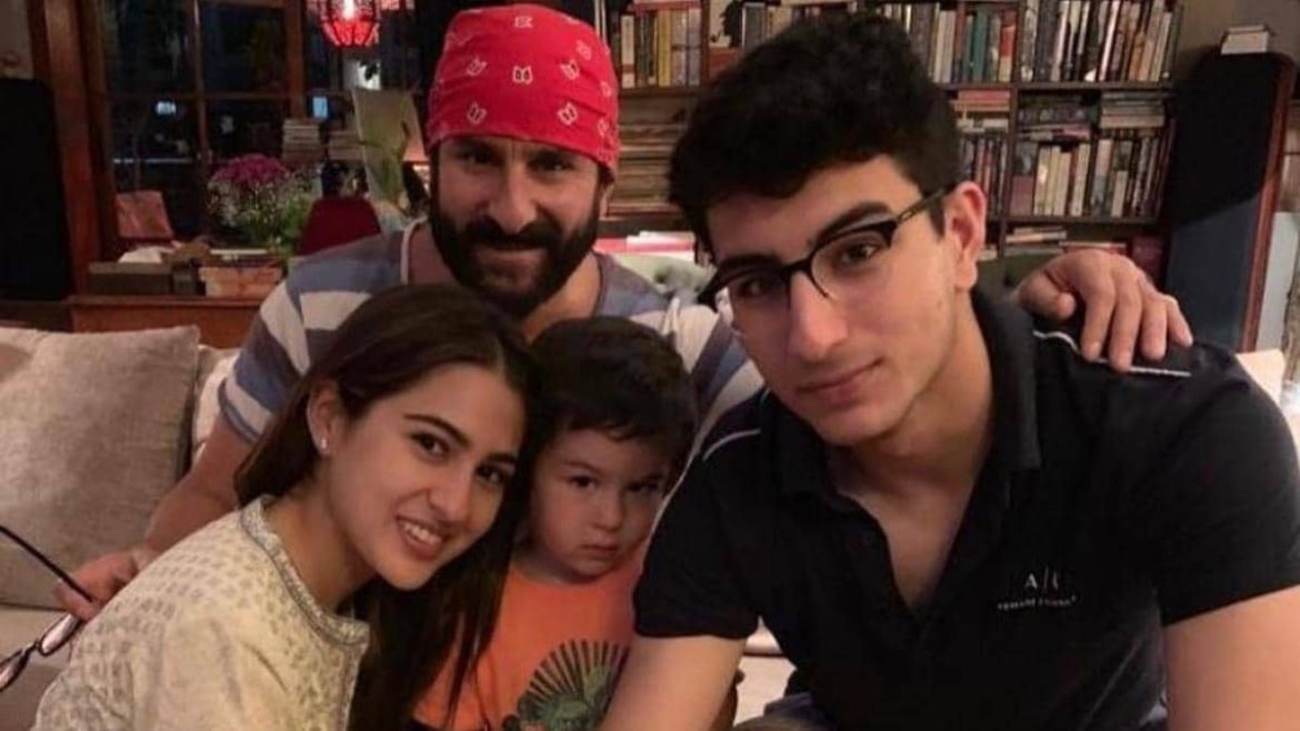 Sara Ali Khan shares a sweet photo from her Eid celebrations, as baby Jeh makes his public debut alongside brothers Ibrahim and Taimur.
